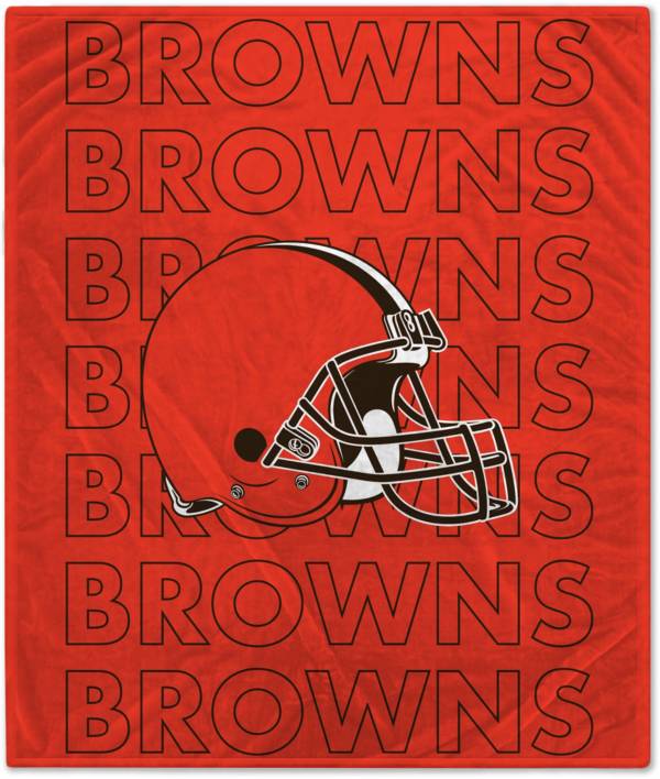 Pegasus Sports Cleveland Browns 60'' x 70'' Echo Wordmark Blanket