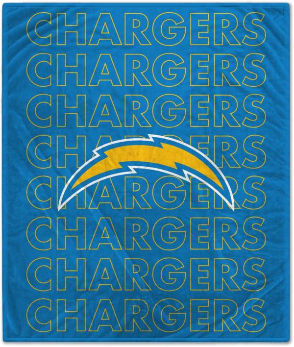 Pegasus Sports Los Angeles Chargers 60'' x 70'' Echo Wordmark Blanket