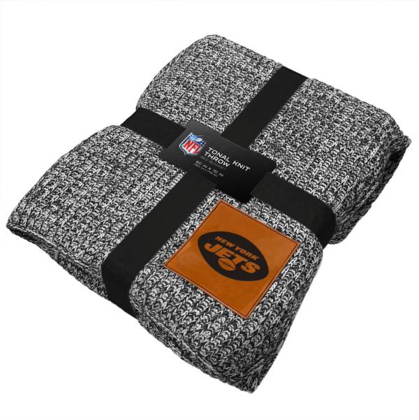 Pegasus Sports New York Jets 60'' x 70'' Cable Knit Blanket