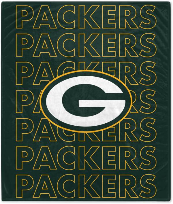 Pegasus Sports Green Bay Packers 60'' x 70'' Echo Wordmark Blanket