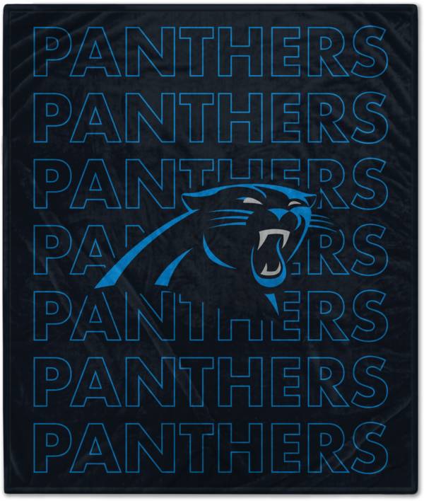 Pegasus Sports Carolina Panthers 60'' x 70'' Echo Wordmark Blanket