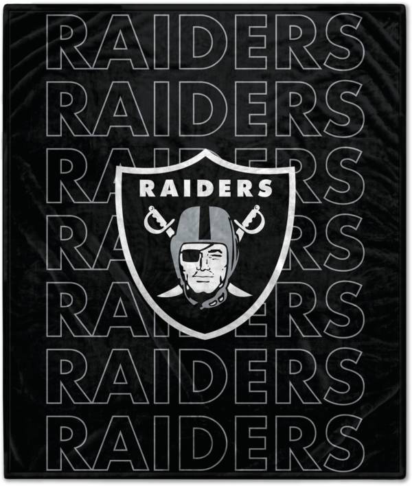 Pegasus Sports Las Vegas Raiders 60'' x 70'' Echo Wordmark Blanket