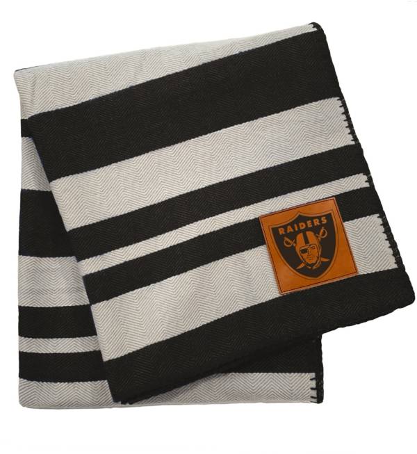 Pegasus Sports Las Vegas Raiders 60'' x 70'' Acrylic Stripe Throw Blanket
