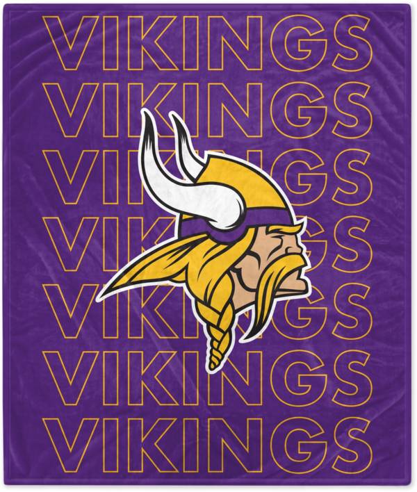 Pegasus Sports Minnesota Vikings 60'' x 70'' Echo Wordmark Blanket