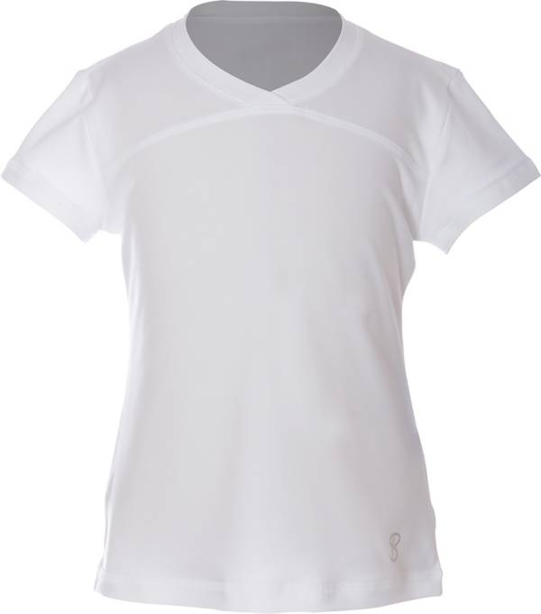 Sofibella Girls' UV Colors Short Sleeve Tennis T-Shirt