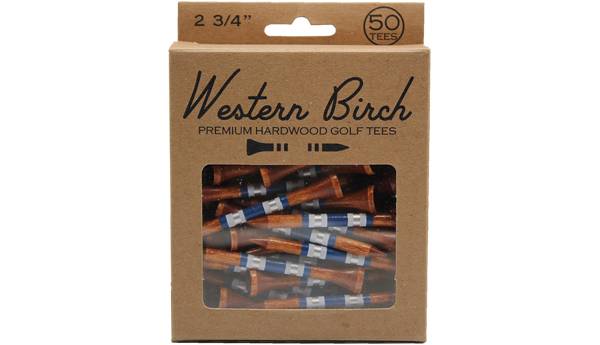 Western Birch 2.75” The Big T II Striped Golf Tees – 50 Pack