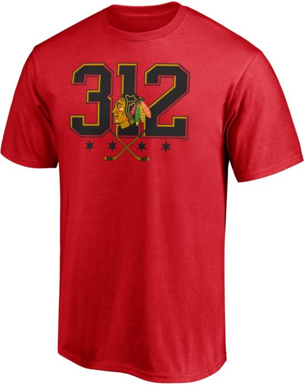 NHL Big & Tall Chicago Blackhawks Block Party Red T-Shirt