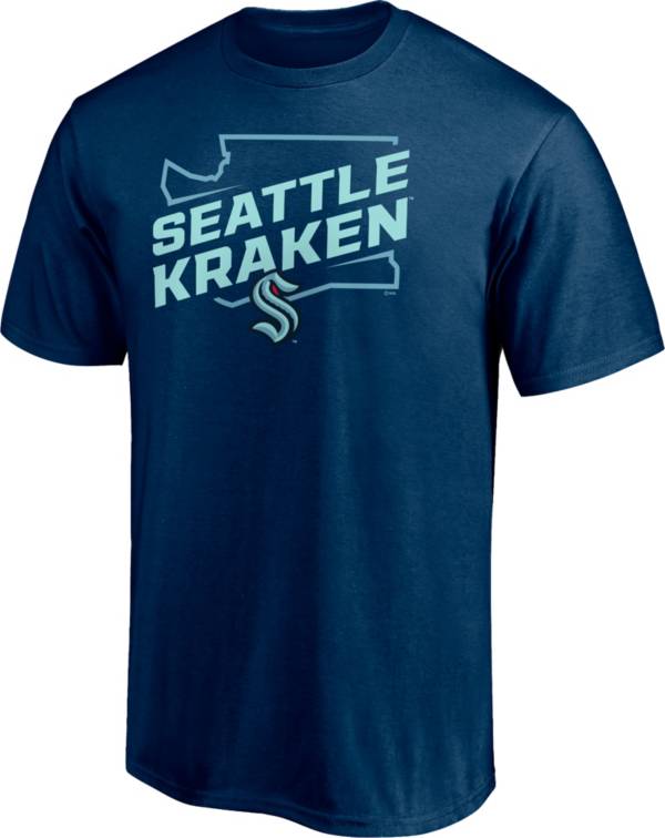 NHL Big & Tall Seattle Kraken Block Party Navy T-Shirt