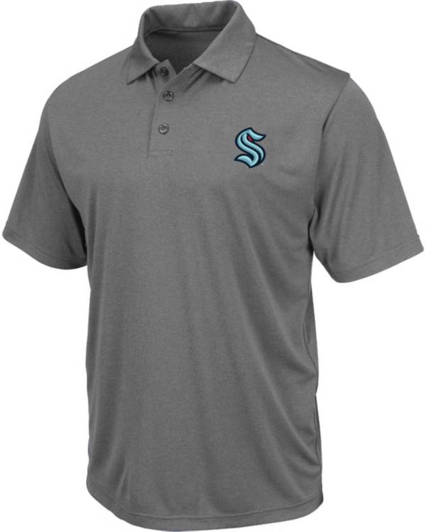 NHL Big & Tall Seattle Kraken Poly Grey Polo