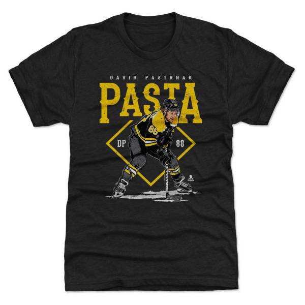 500 Level David Pastrnak Pasta Black T-Shirt