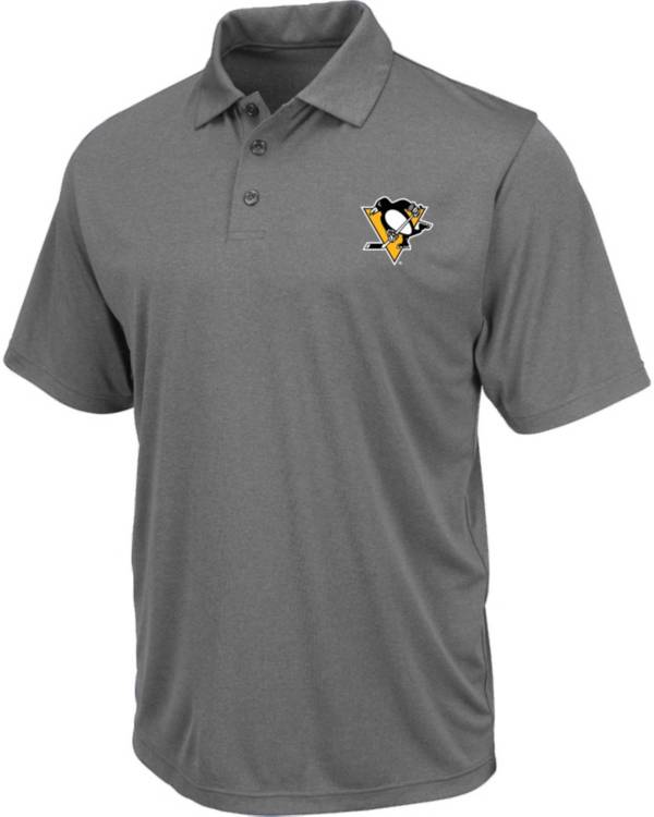 NHL Big & Tall Pittsburgh Penguins Poly Grey Polo