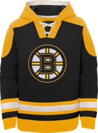 حبل سحب السيارات Men's Boston Bruins #88 David Pastrnak Black Ageless Must Have Lace Up Pullover Hoodie حبل سحب السيارات