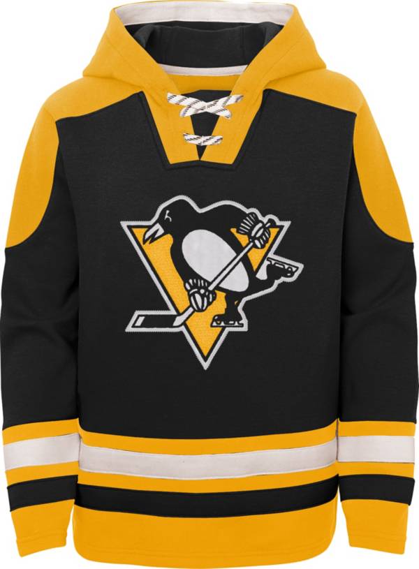 NHL Youth Pittsburgh Penguins Ageless Black Pullover Hoodie