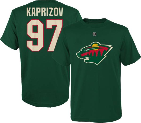 NHL Youth Minnesota Wild Kirill Kaprizov #97 Green T-Shirt