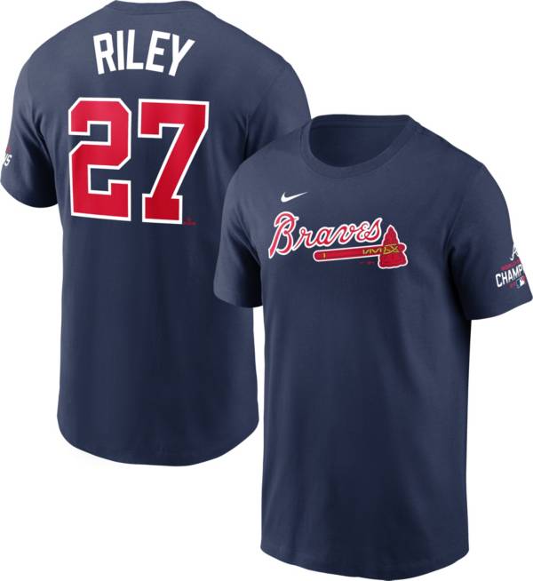 Nike 2021 World Series Champions Atlanta Braves Austin Riley #27 T-Shirt