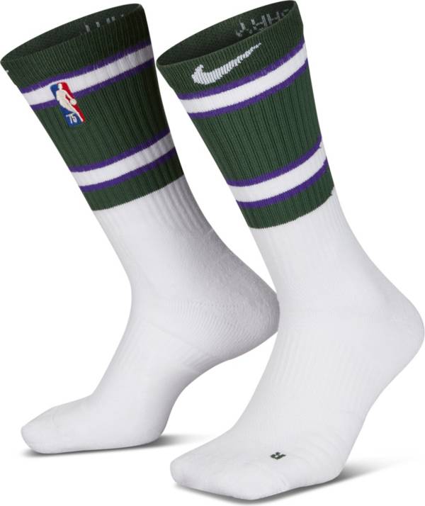 Nike 2021-22 City Edition Milwaukee Bucks Crew Socks