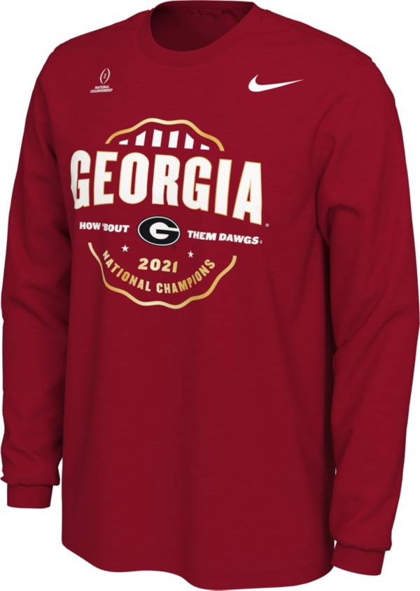 Nike 2021 National Champions Georgia Bulldogs Celebration Long Sleeve T-Shirt