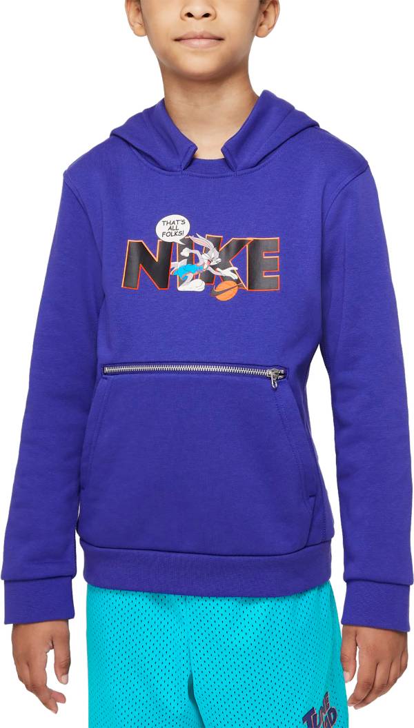 Nike x Boys' Dri-FIT Space Jam 2 Basketball Pullover Hoodie
