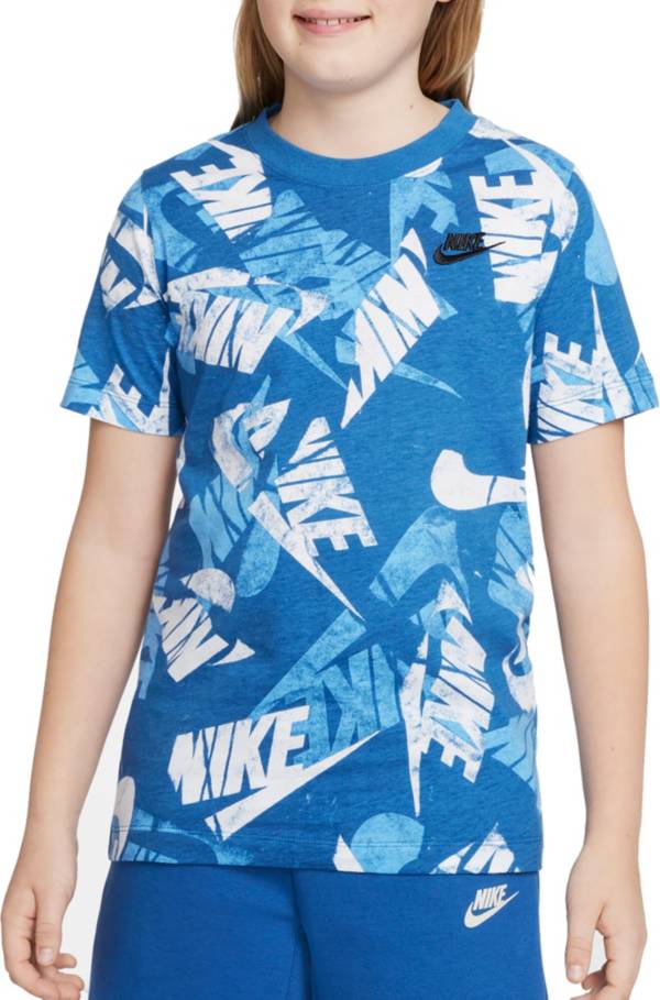 Nike Boys' Sportswear Print Graphic T-Shirt