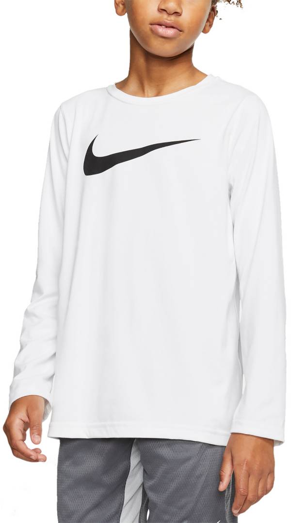 Nike Boys' DriFIT Legend Long Sleeve Training TShirt Dick's