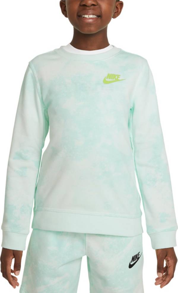 Nike Boys' Sportswear Magic Club Tie Dye Crewneck Sweatshirt