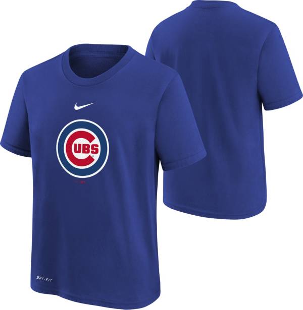 Nike Youth Boys' Chicago Cubs Blue Logo Legend T-Shirt