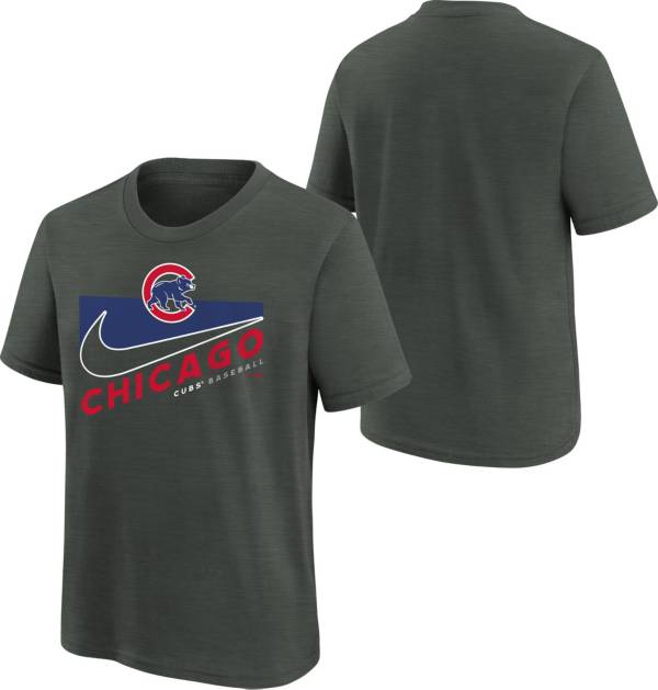 Nike Youth Boys' Chicago Cubs Dark Gray Swoosh Town T-Shirt product image