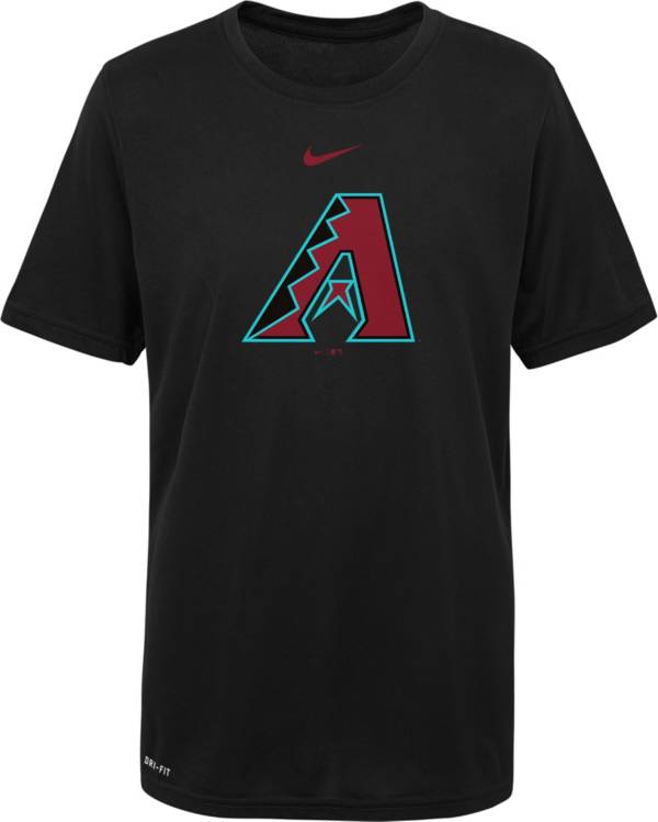 Nike Youth Boys' Arizona Diamondbacks Black Logo Legend T-Shirt