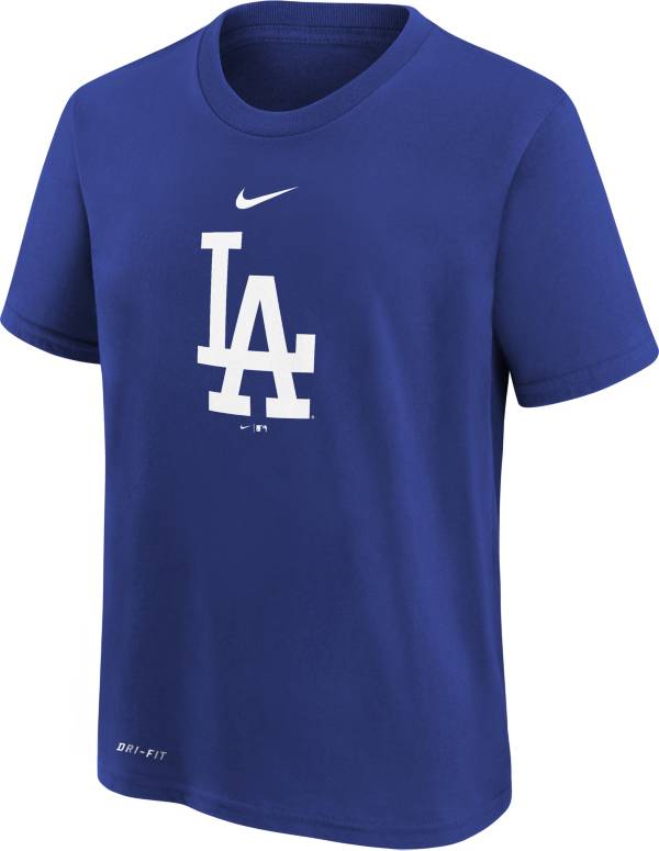 Nike Youth Boys' Los Angeles Dodgers Blue Logo Legend T-Shirt