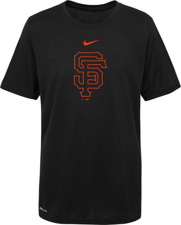 Nike Youth Boys' San Francisco Giants Black Logo Legend T-Shirt