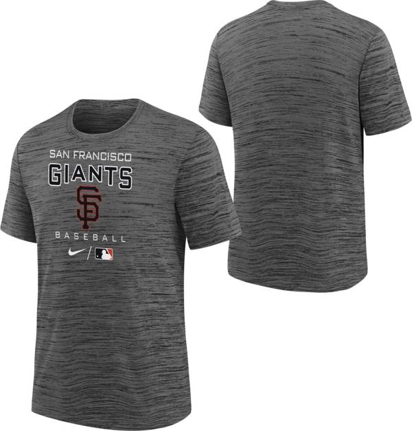 Nike Youth Boys' San Francisco Giants Dark Gray Authentic Collection Velocity T-Shirt