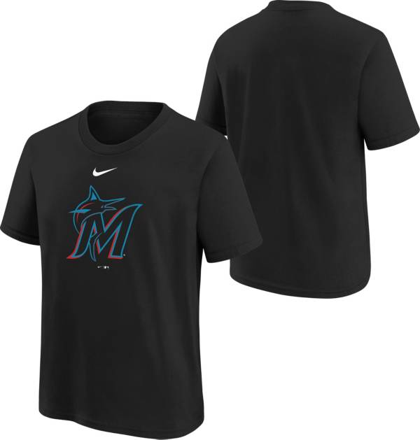 Nike Youth Boys' Miami Marlins Black Logo Legend T-Shirt