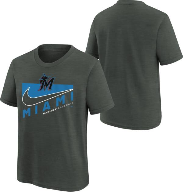 Nike Youth Boys' Miami Marlins Dark Gray Swoosh Town T-Shirt product image