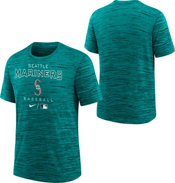 Nike Youth Boys' Seattle Mariners Green Authentic Collection Velocity T-Shirt