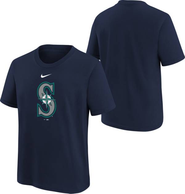 Nike Youth Boys' Seattle Mariners Navy Logo Legend T-Shirt