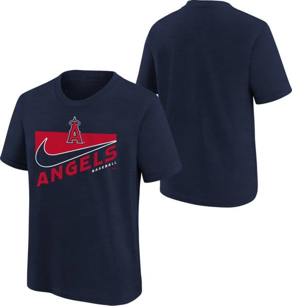 Nike Youth Boys' Los Angeles Angels Navy Swoosh Town T-Shirt