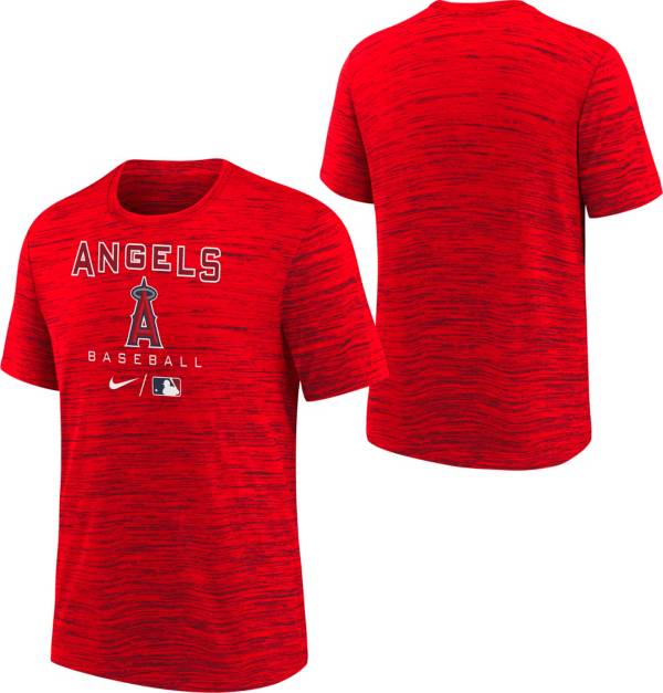 Nike Youth Boys' Los Angeles Angels Red Authentic Collection Velocity T-Shirt product image