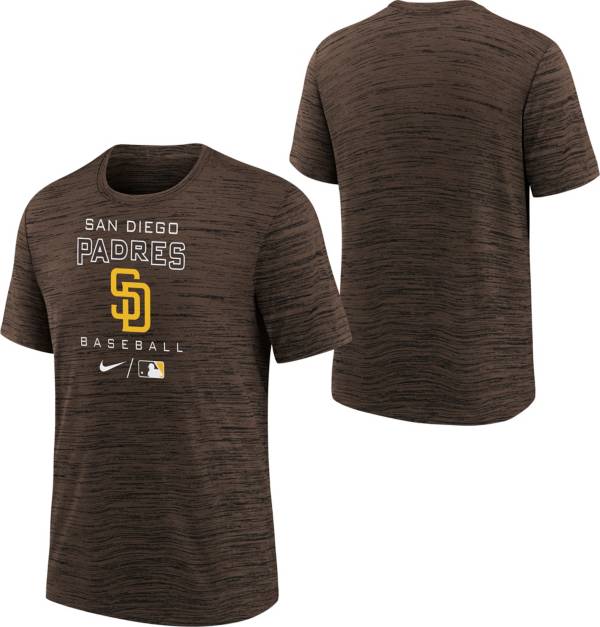 Nike Youth Boys' San Diego Padres Gray Authentic Collection Velocity T-Shirt