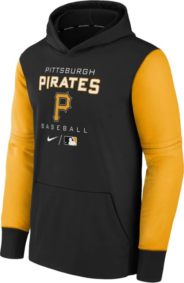 Nike Youth Boys' Pittsburgh Pirates Black Authentic Collection Therma-FIT Hoodie product image