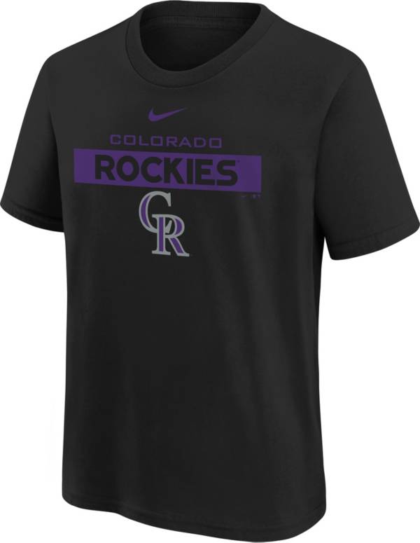 Nike Youth Boys' Colorado Rockies Black Issue T-Shirt