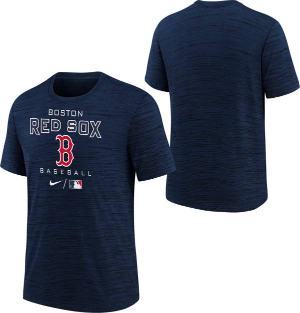 Nike Youth Boys' Boston Red Sox Navy Authentic Collection Velocity T-Shirt