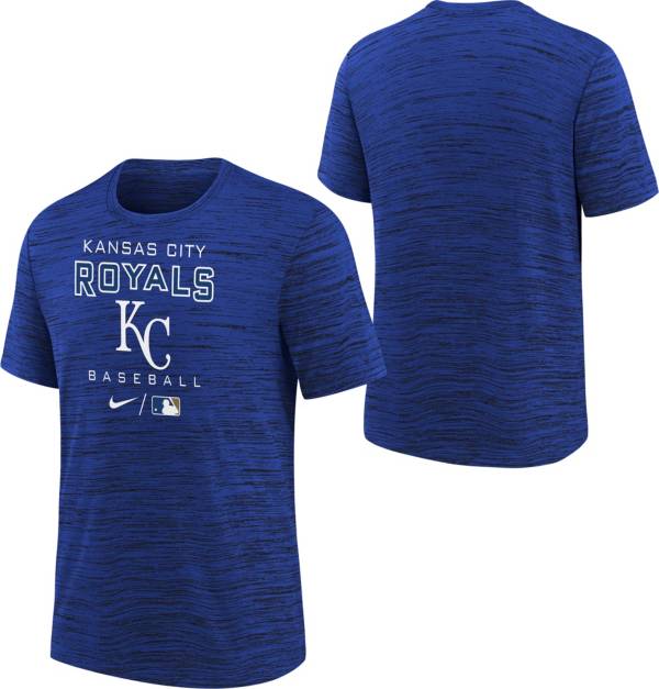 Nike Youth Boys' Kansas City Royals Blue Authentic Collection Velocity T-Shirt