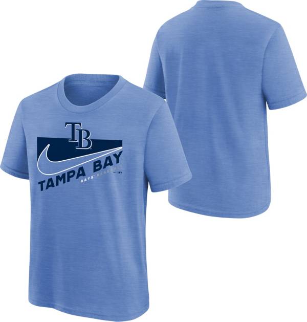 Nike Youth Boys' Tampa Bay Rays Blue Swoosh Town T-Shirt