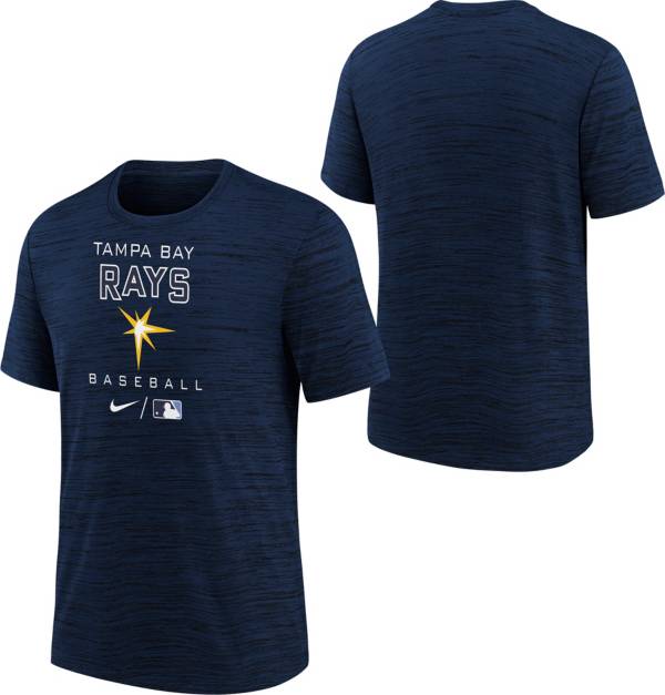 Nike Youth Boys' Tampa Bay Rays Navy Authentic Collection Velocity T-Shirt