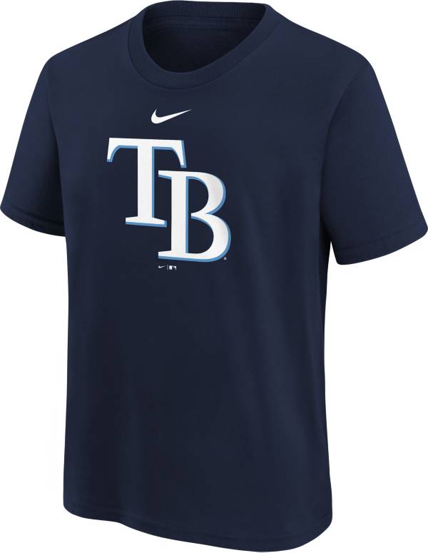 Nike Youth Boys' Tampa Bay Rays Navy Logo Legend T-Shirt