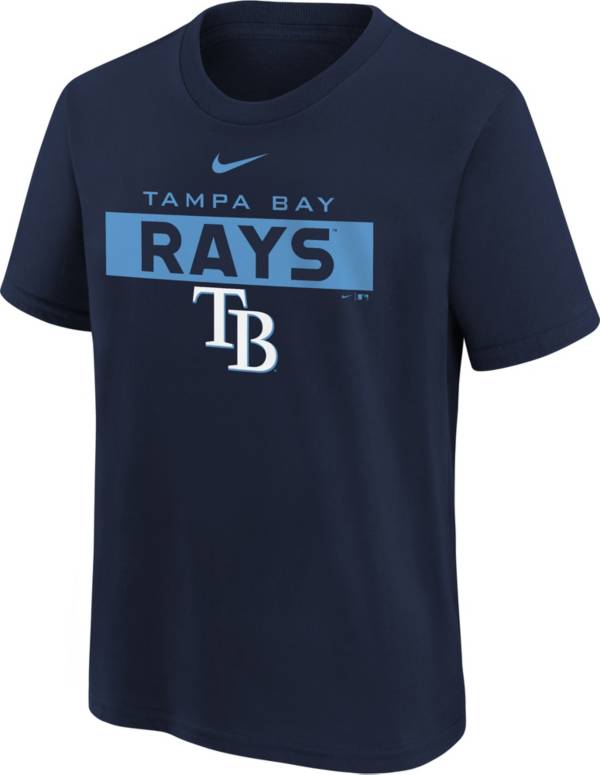 Nike Youth Boys' Tampa Bay Rays Navy Issue T-Shirt