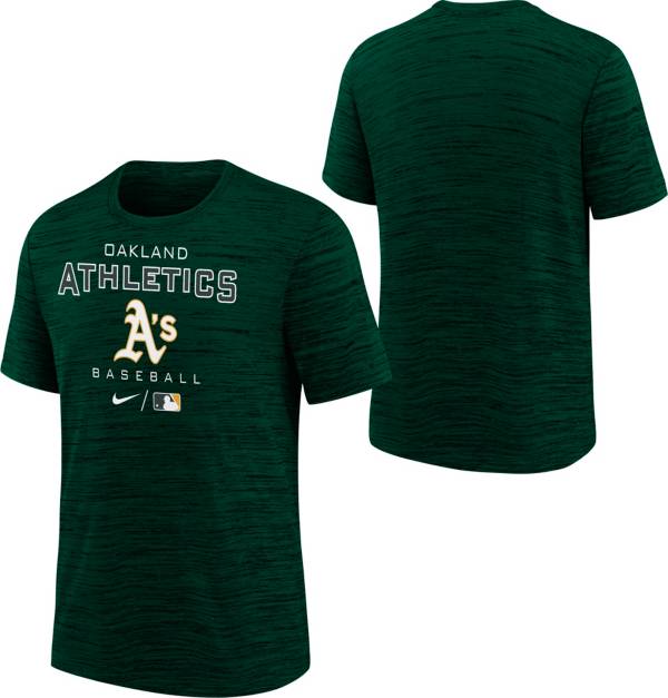 Nike Youth Boys' Oakland Athletics Green Authentic Collection Velocity T-Shirt product image