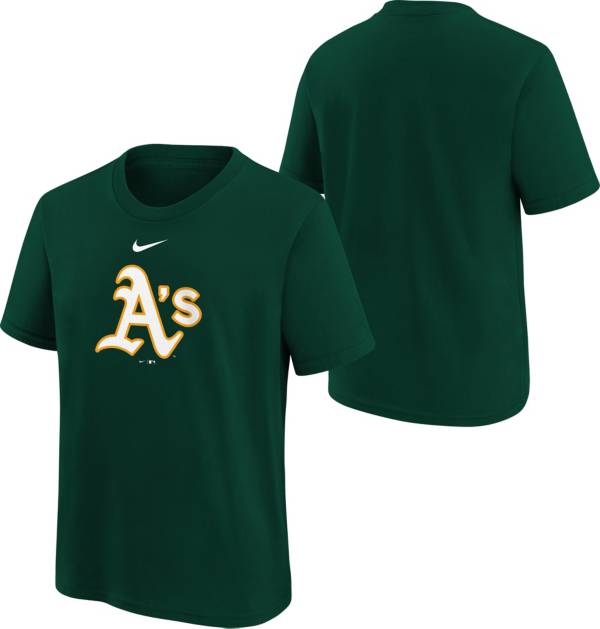 Nike Youth Boys' Oakland Athletics Green Logo Legend T-Shirt