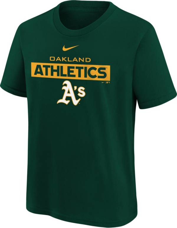 Nike Youth Boys' Oakland Athletics Green Issue T-Shirt