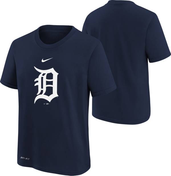 Nike Youth Boys' Detroit Tigers Navy Logo Legend T-Shirt